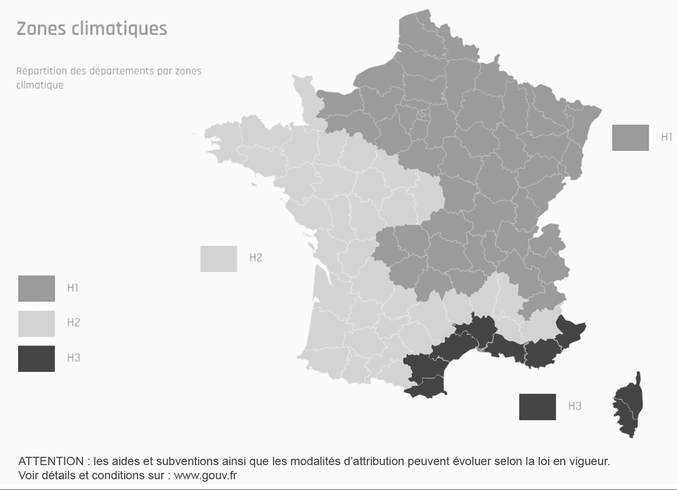 Carte Zones Climatique_Aides CEE 2023